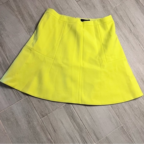 J. Crew Neon Yellow Blogger Favorite Skater A-Line Skirt, Women’s Size 2 - Picture 1 of 10